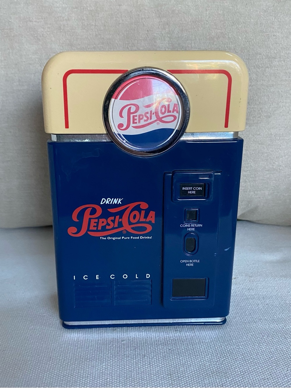 VTG 1998 Pepsi-Cola Coin Sorter Machine Bank PepsiCo Vending Machine